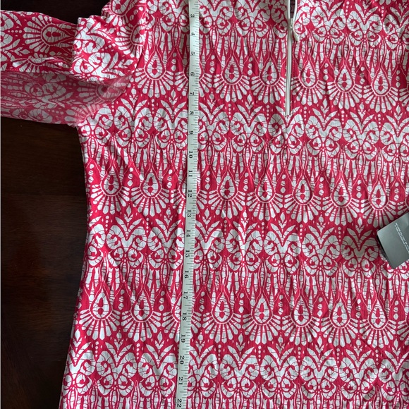 NWT IBKUL Women's Barbara Print Long Sleeve Mock Neck Athletic Top Large - Picture 12 of 12